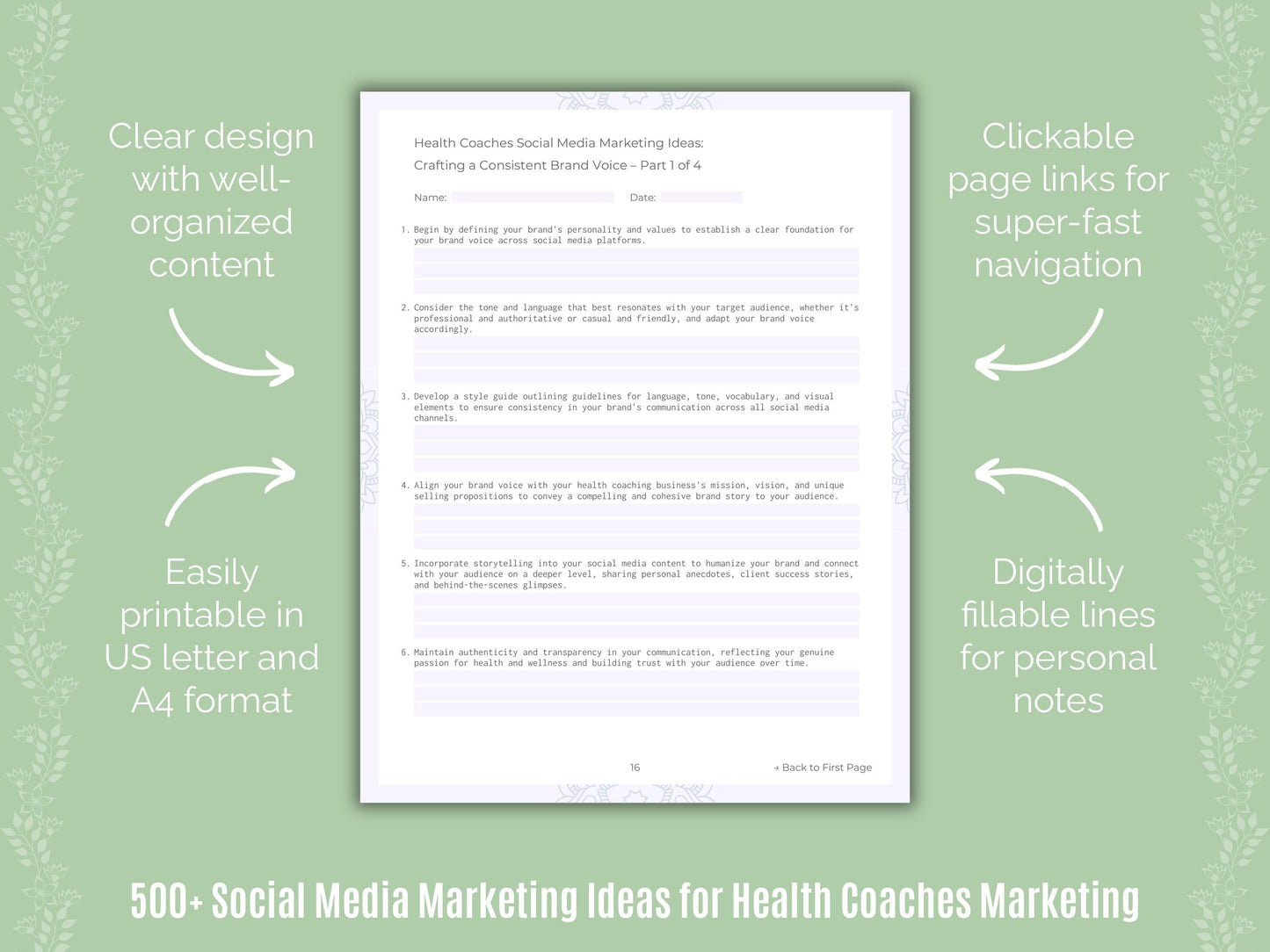 Health Coaches Marketing Templates