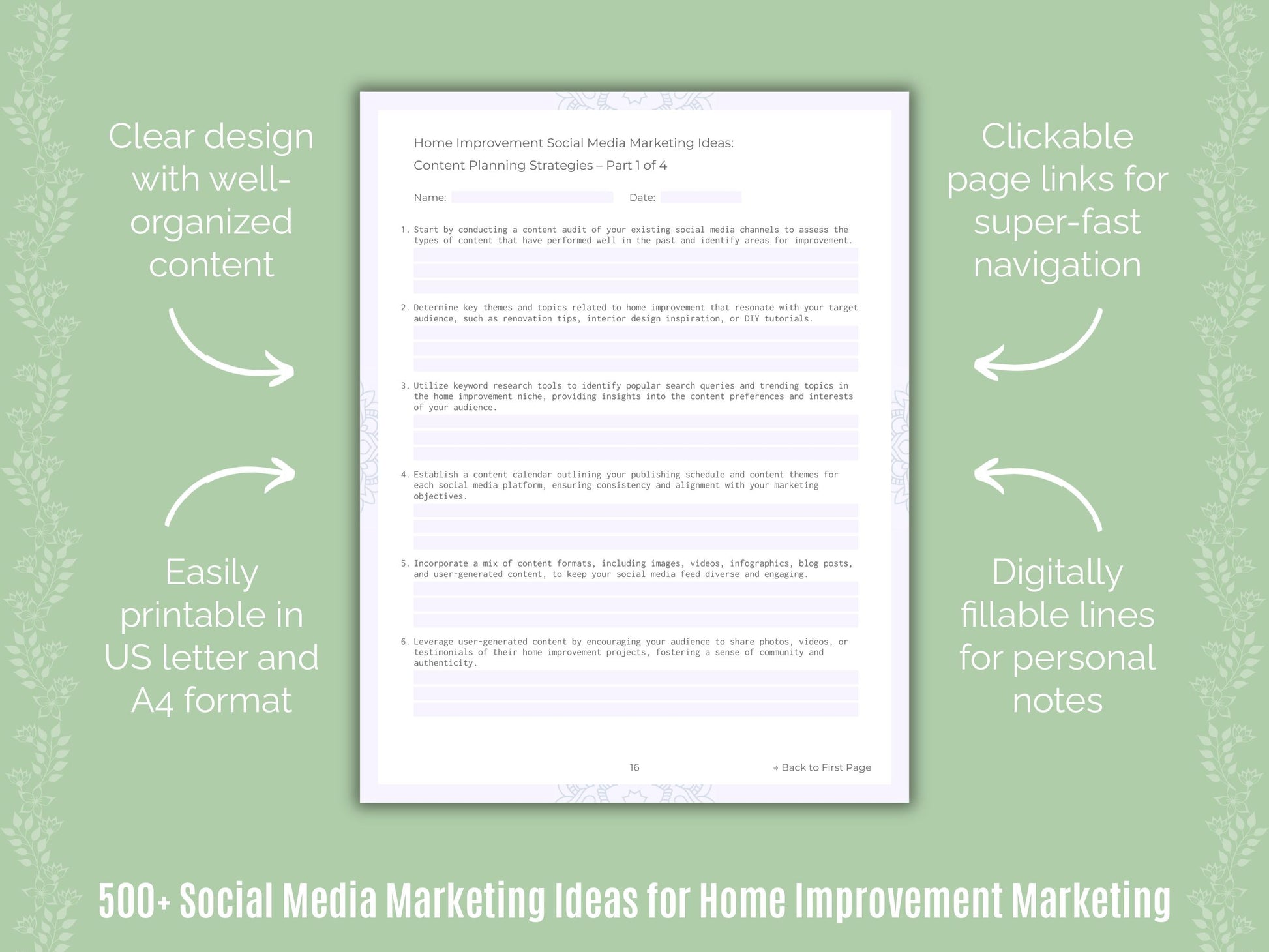 Home Improvement Marketing Templates