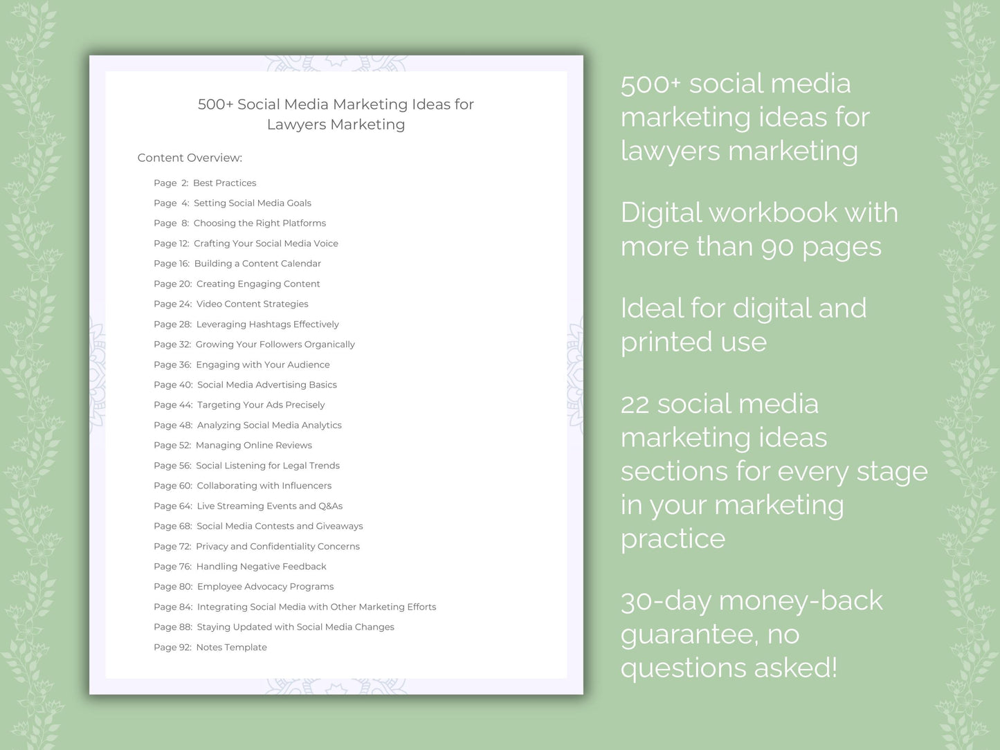 Lawyers Marketing Worksheets