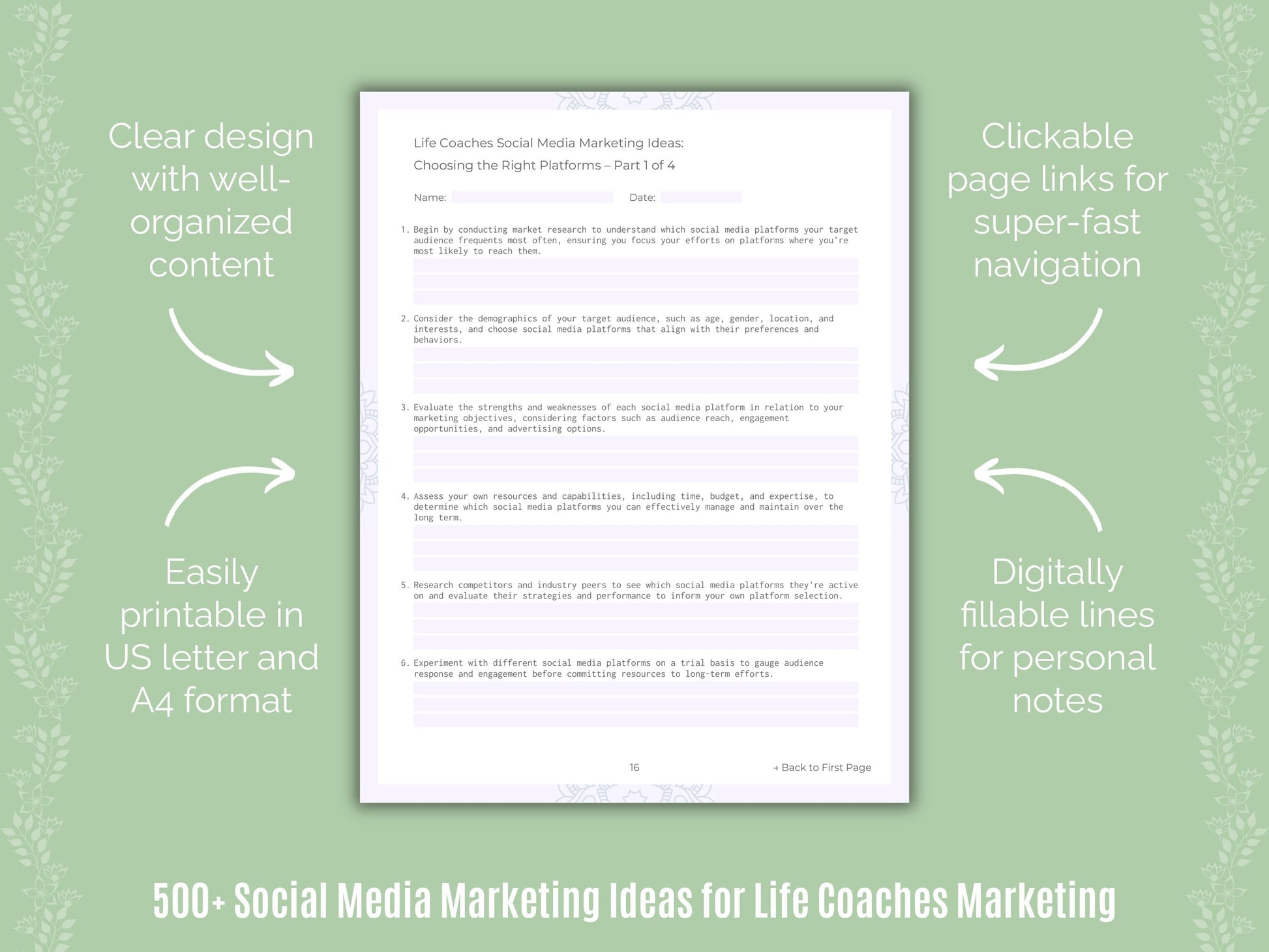 Life Coaches Marketing Templates