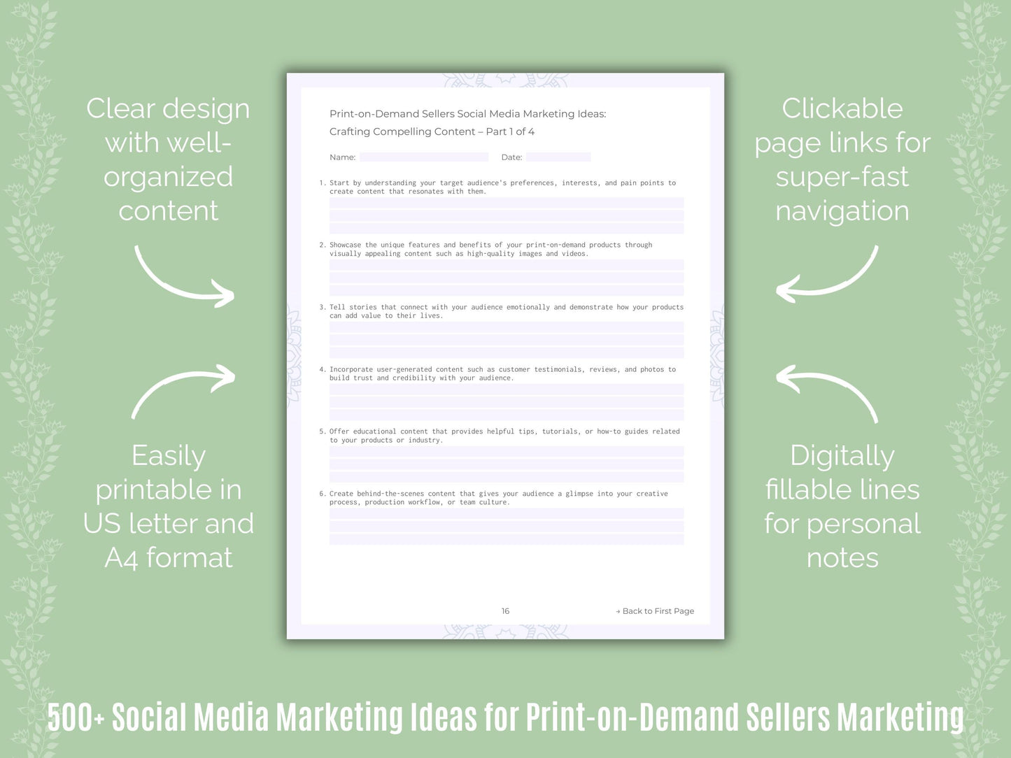 Print-on-Demand Sellers Marketing Templates