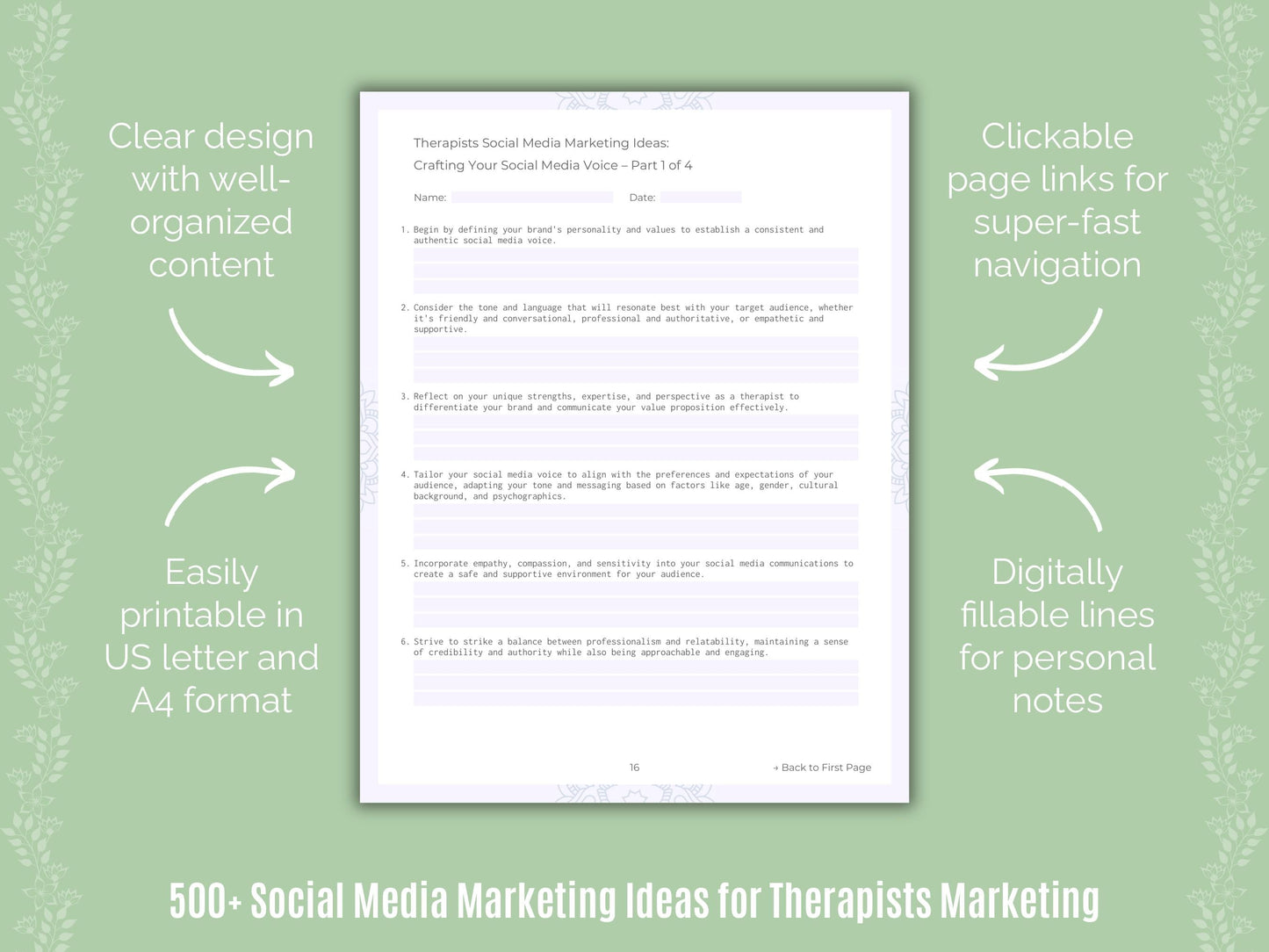 Therapists Marketing Templates