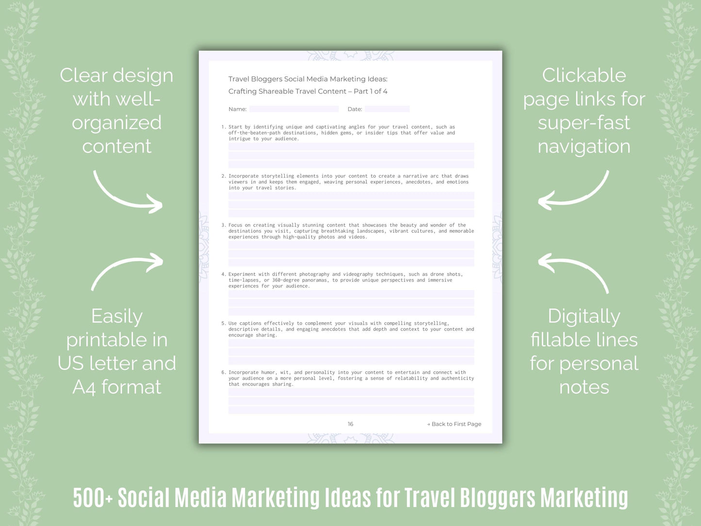 Travel Bloggers Marketing Templates