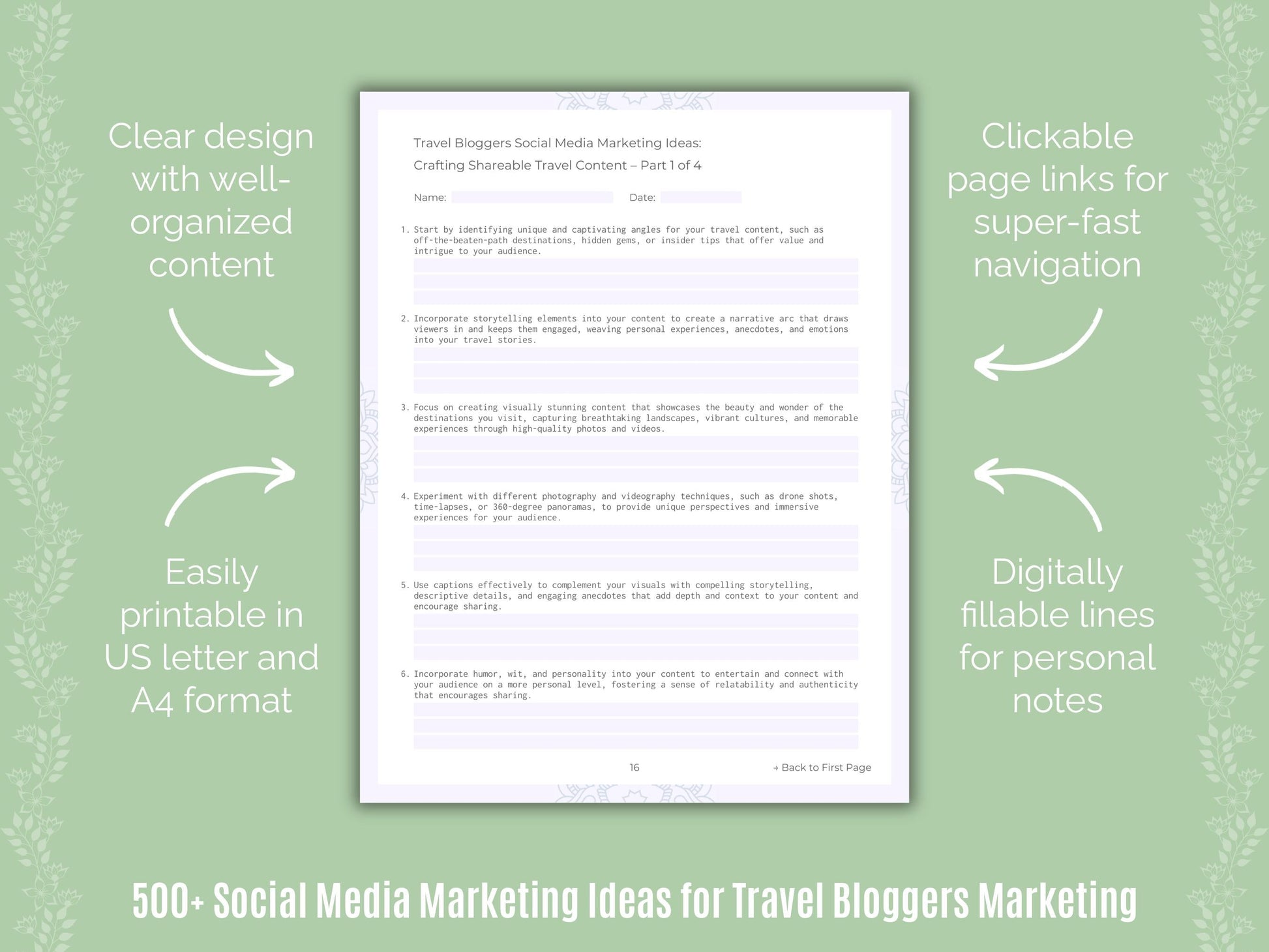 Travel Bloggers Marketing Templates