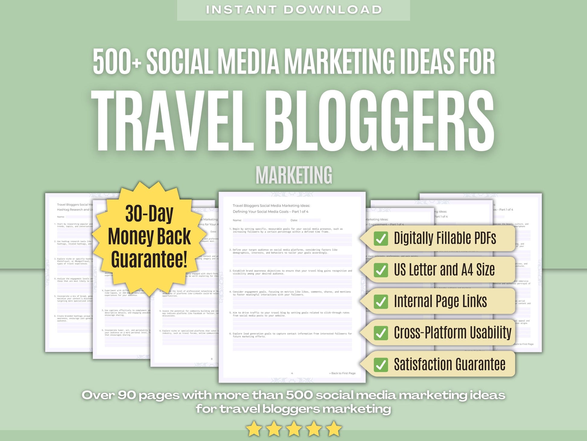 Travel Bloggers Marketing Workbooks