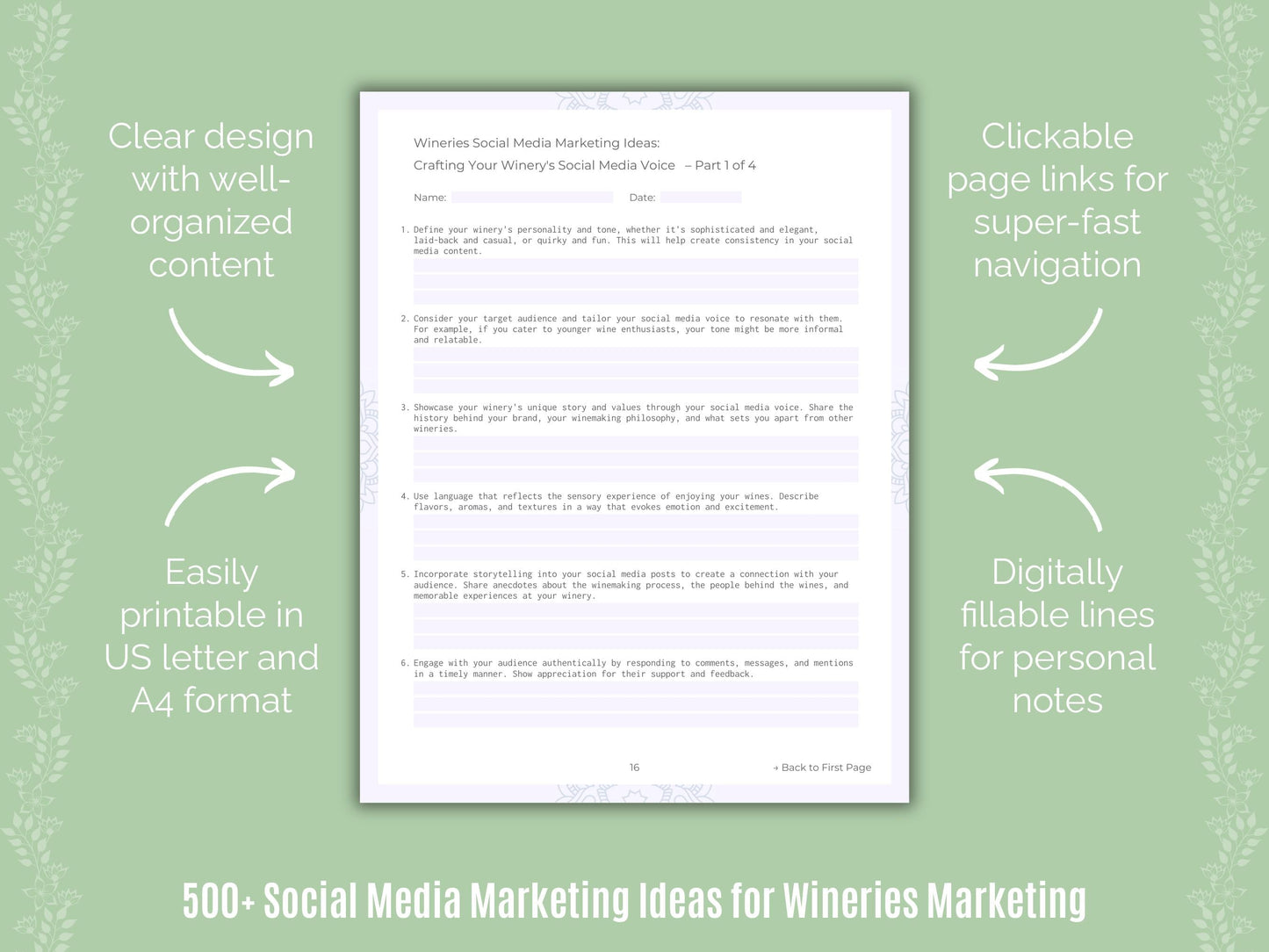 Wineries Marketing Templates