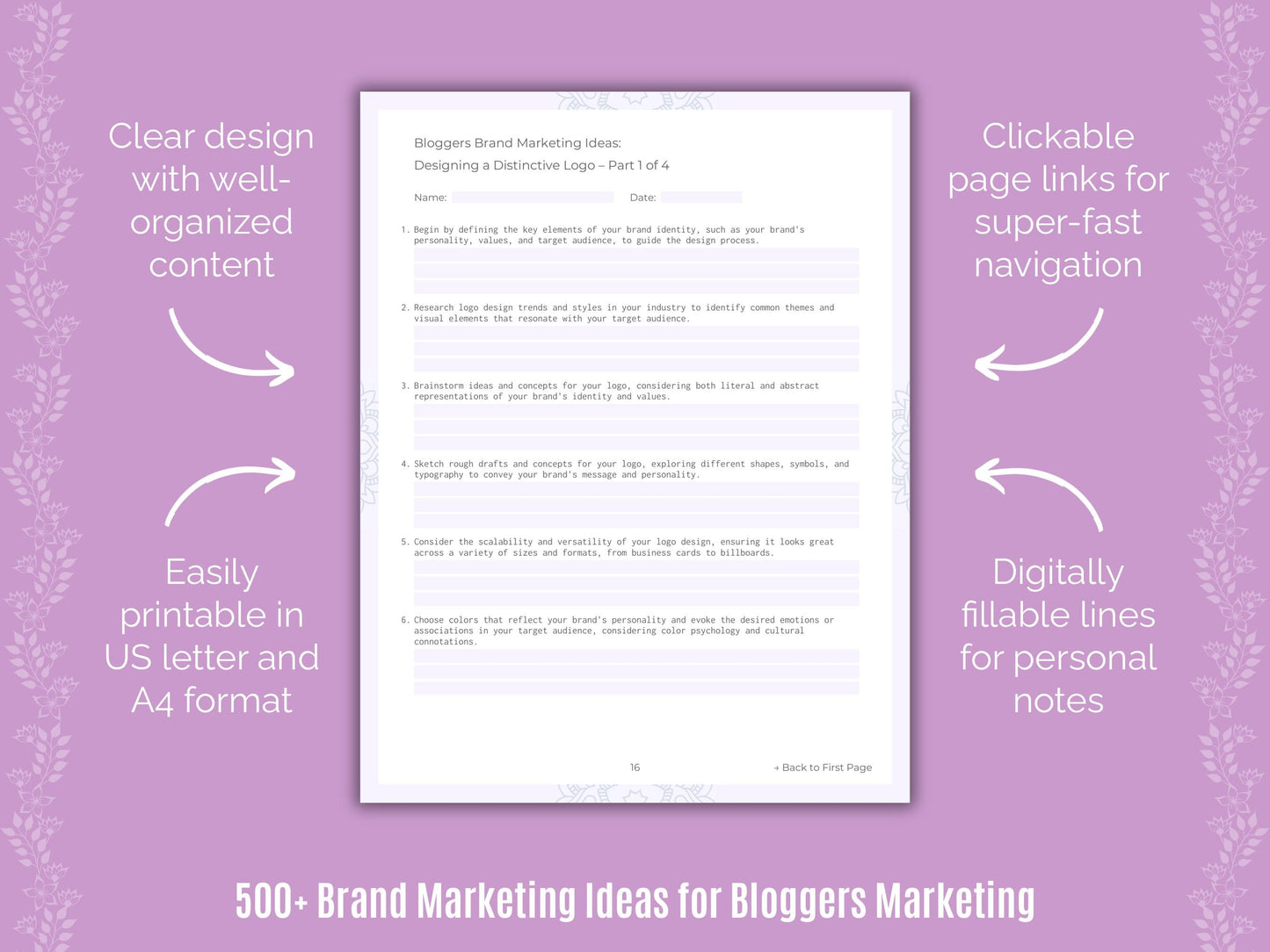 Bloggers Marketing Templates