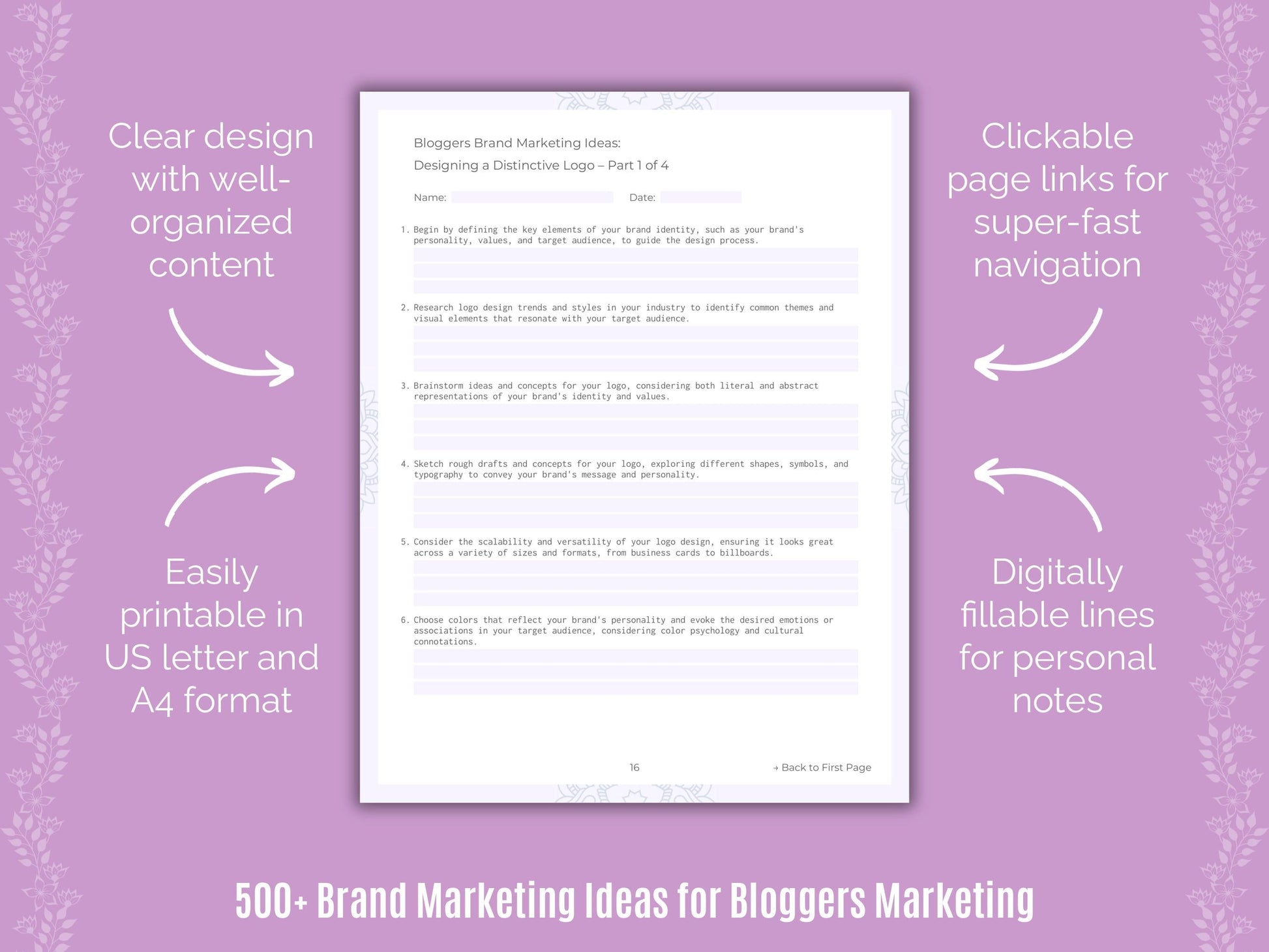 Bloggers Marketing Templates