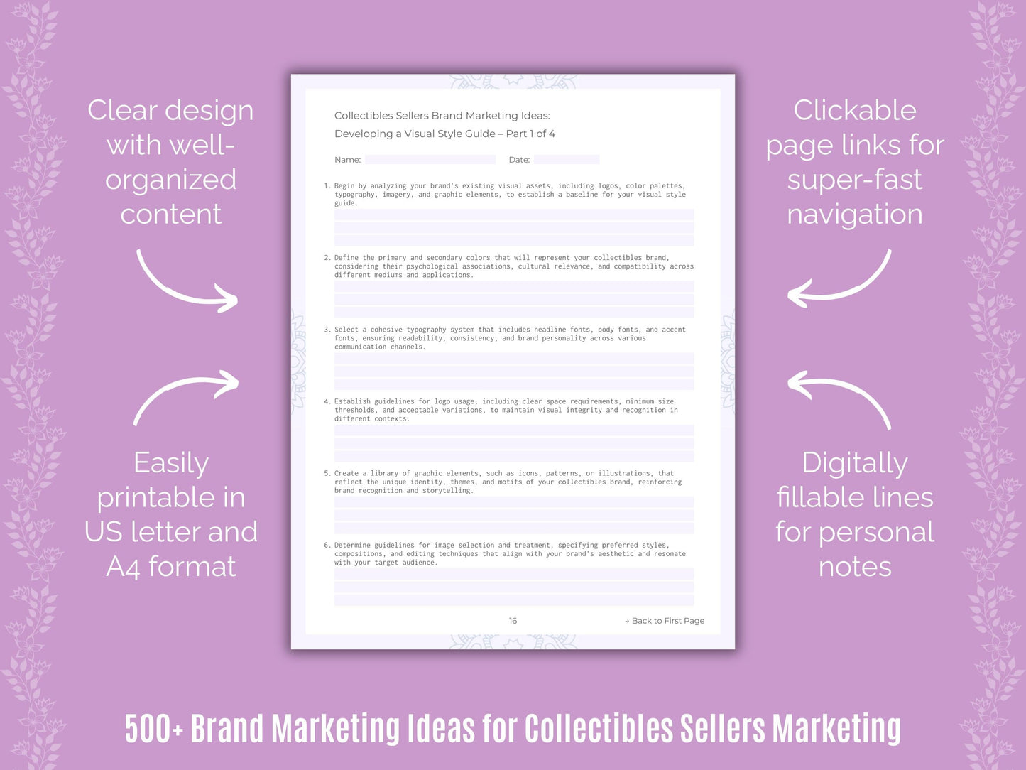 Collectibles Sellers Marketing Templates