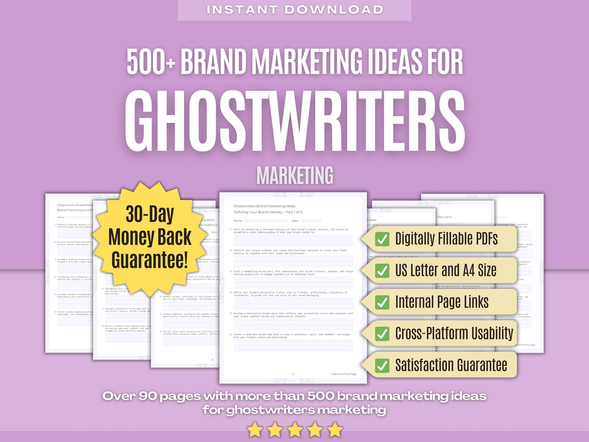 Ghostwriters Marketing Workbooks