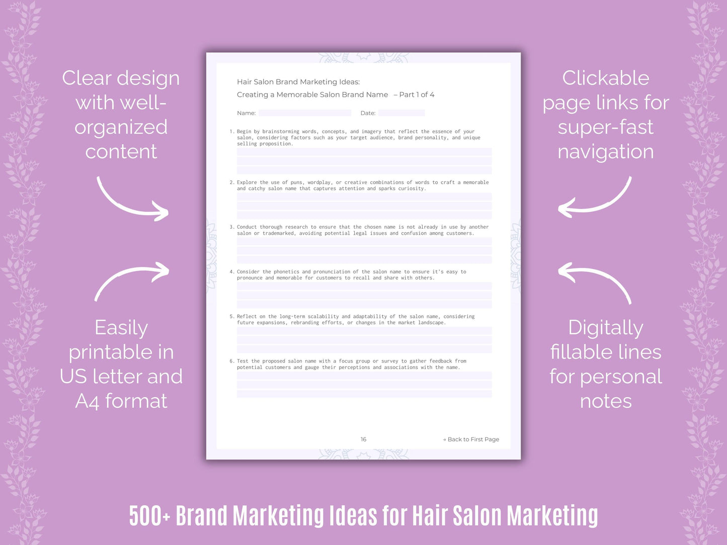 Hair Salon Marketing Templates