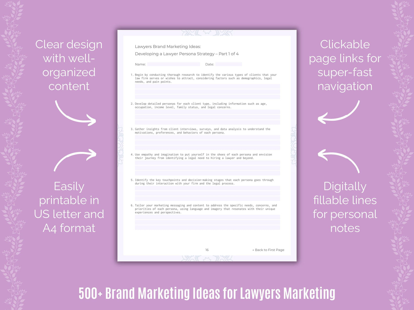 Lawyers Marketing Templates