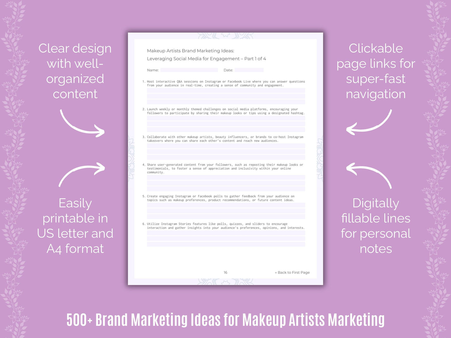 Makeup Artists Marketing Templates