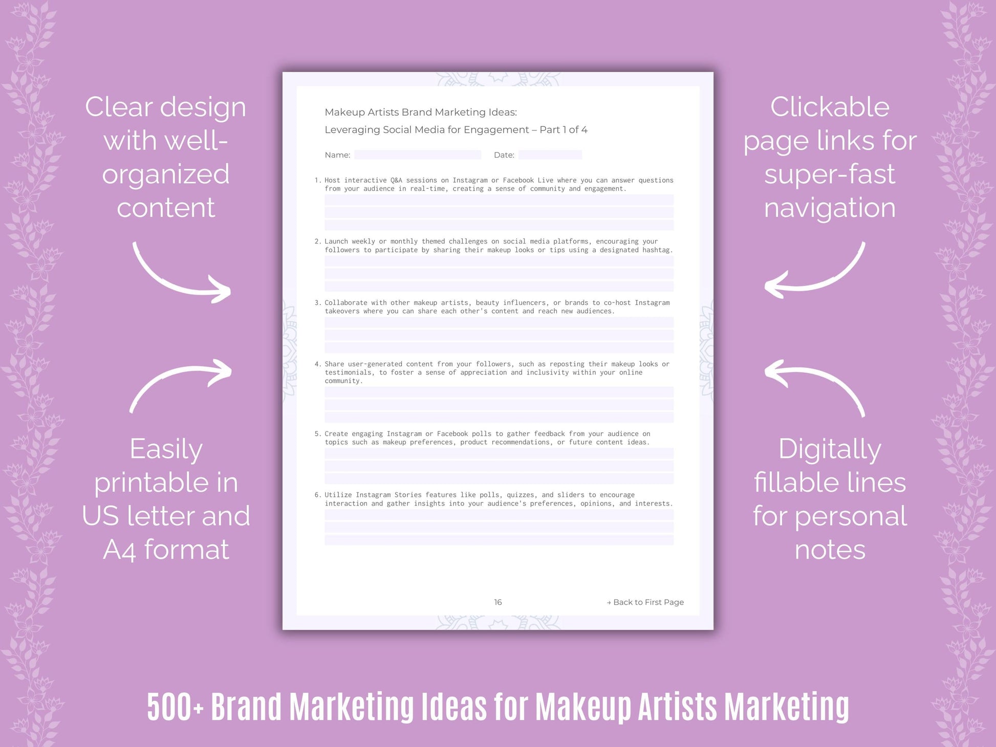 Makeup Artists Marketing Templates