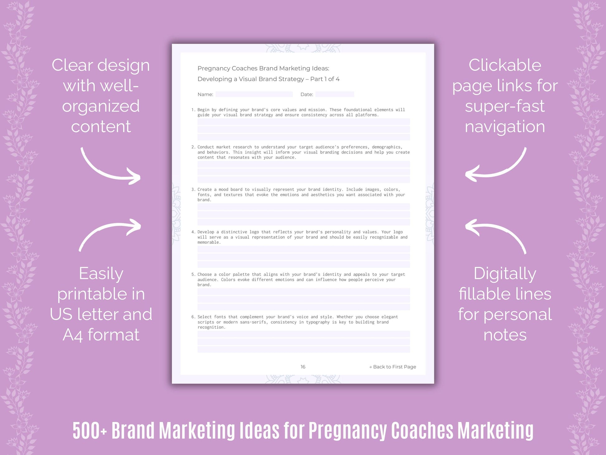 Pregnancy Coaches Marketing Templates