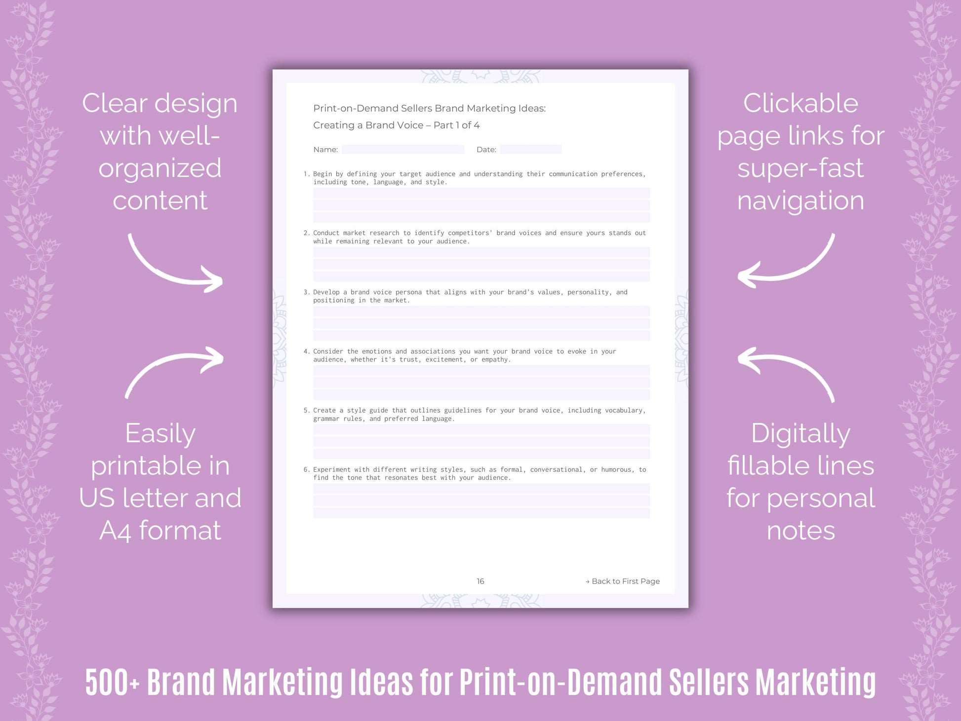 Print-on-Demand Sellers Marketing Templates