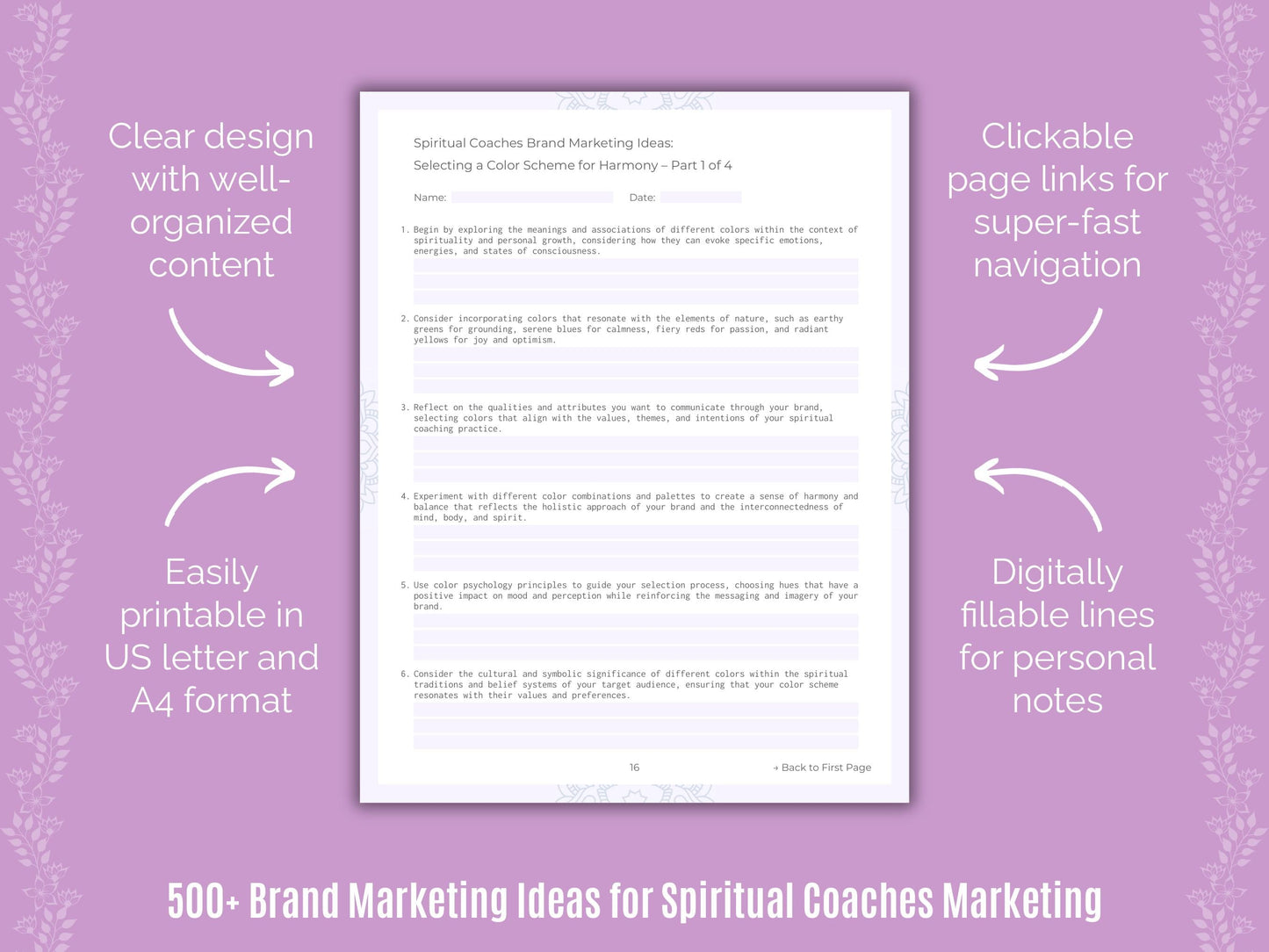 Spiritual Coaches Marketing Templates