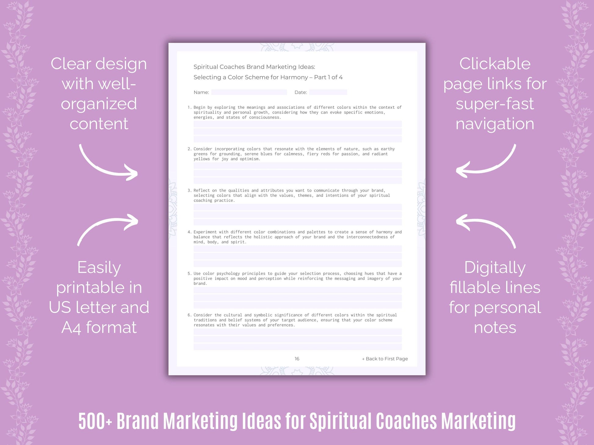 Spiritual Coaches Marketing Templates