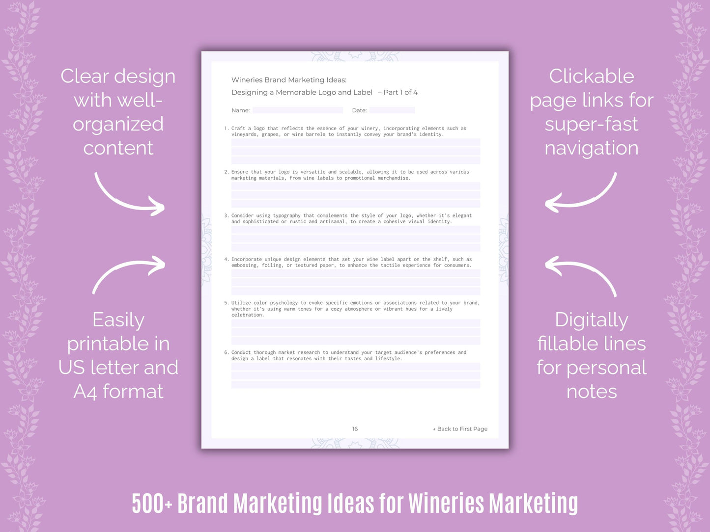 Wineries Marketing Templates