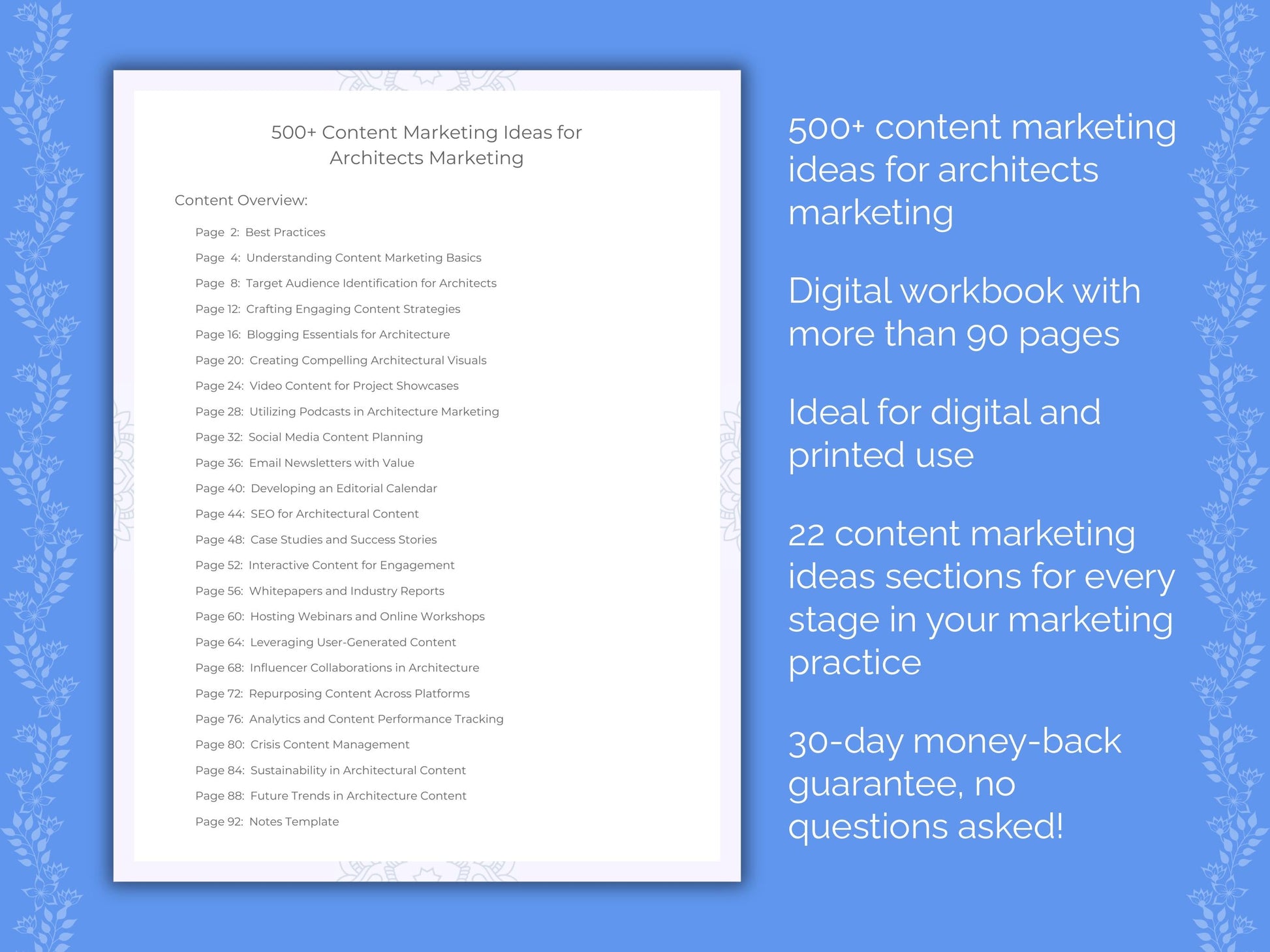 Architects Marketing Worksheets