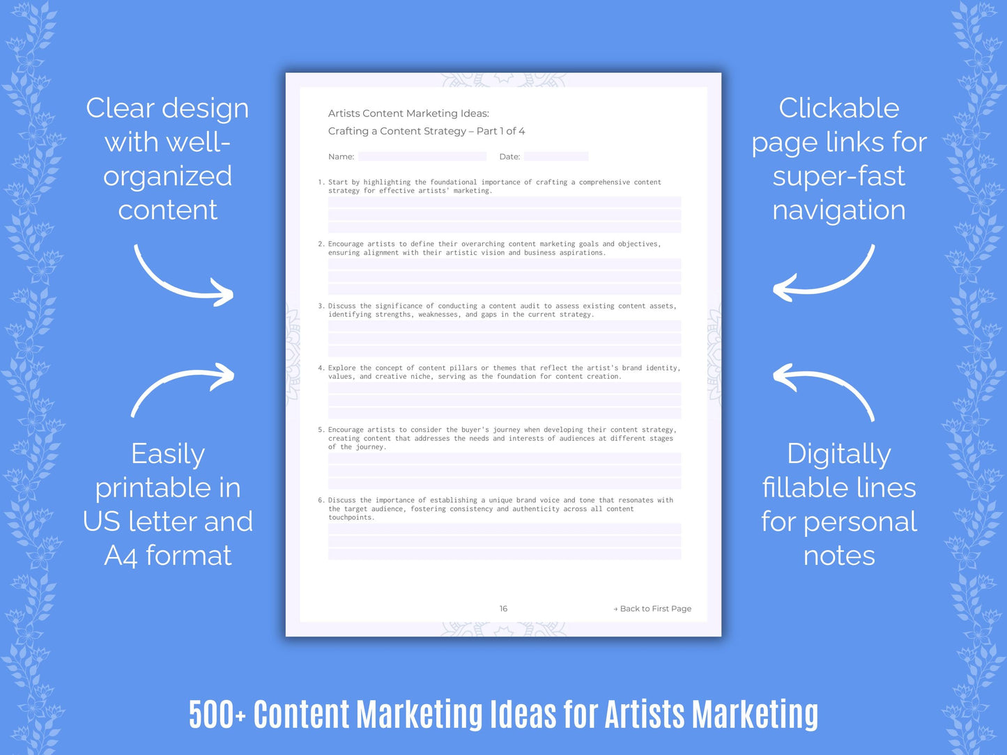 Artists Marketing Templates