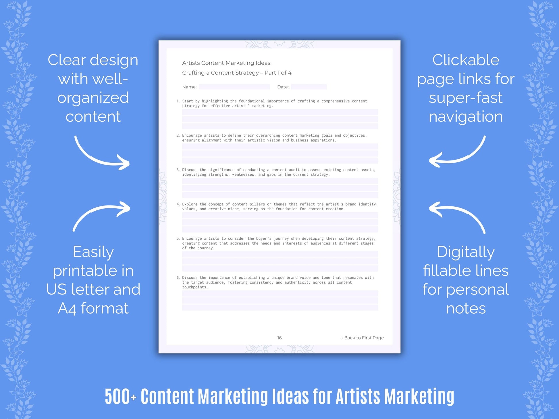 Artists Marketing Templates