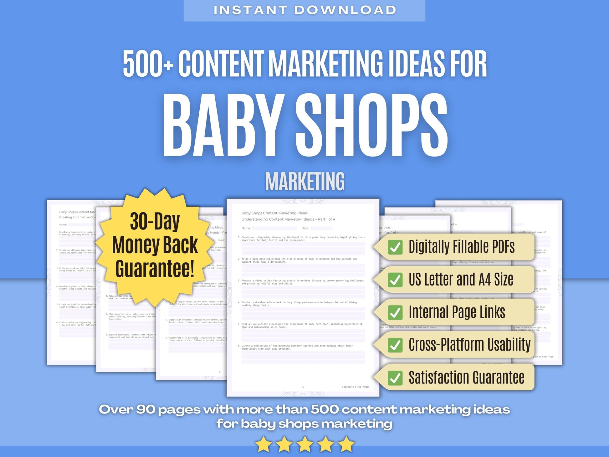 Baby Shops Marketing Workbooks