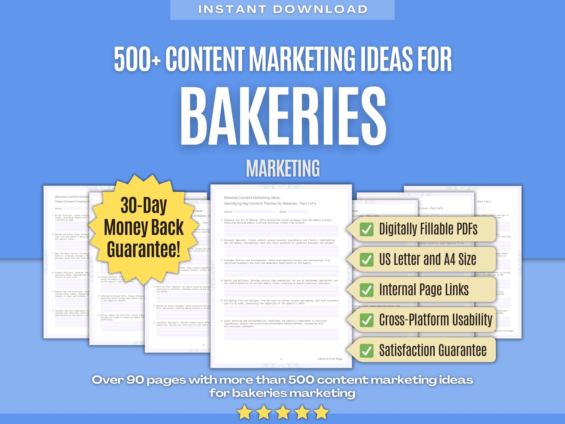 Bakeries Marketing Workbooks