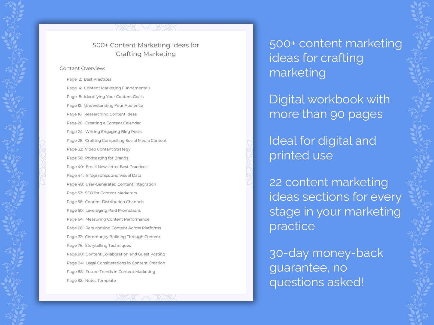 Crafting Marketing Worksheets