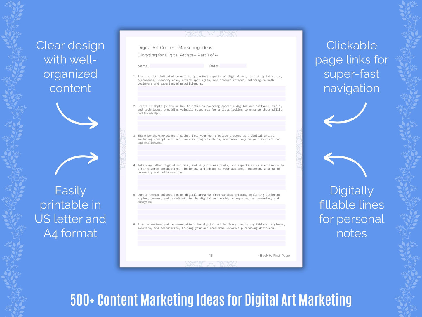 Digital Art Marketing Templates