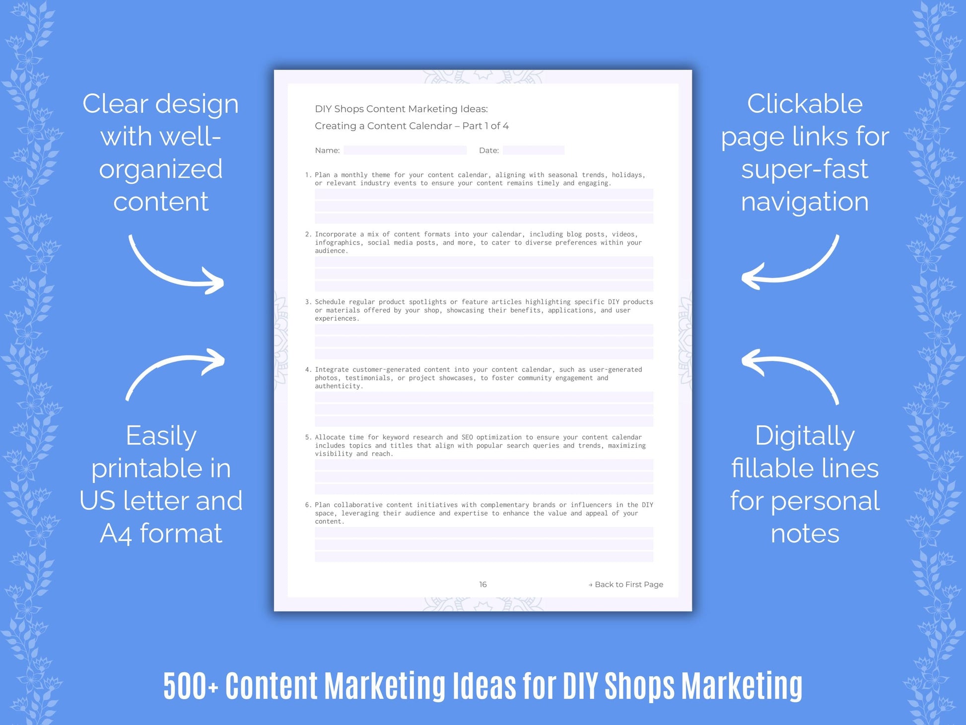 DIY Shops Marketing Templates