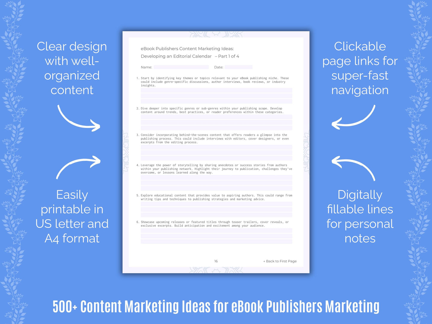 eBook Publishers Marketing Templates