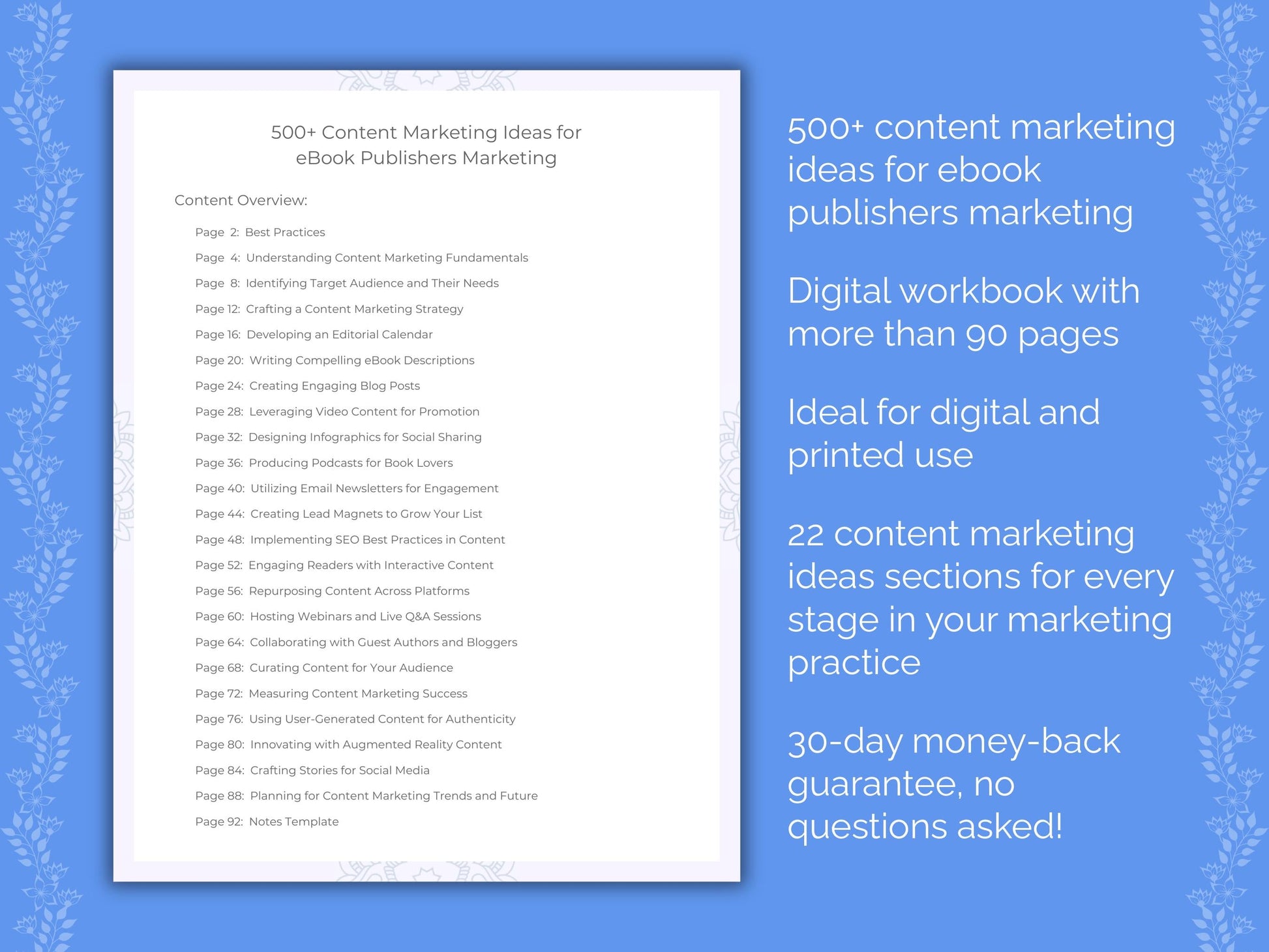 eBook Publishers Marketing Worksheets