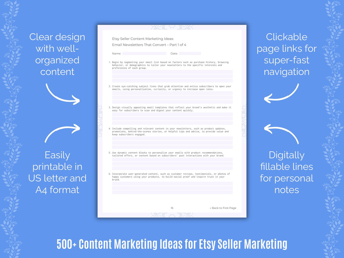 Etsy Seller Marketing Templates