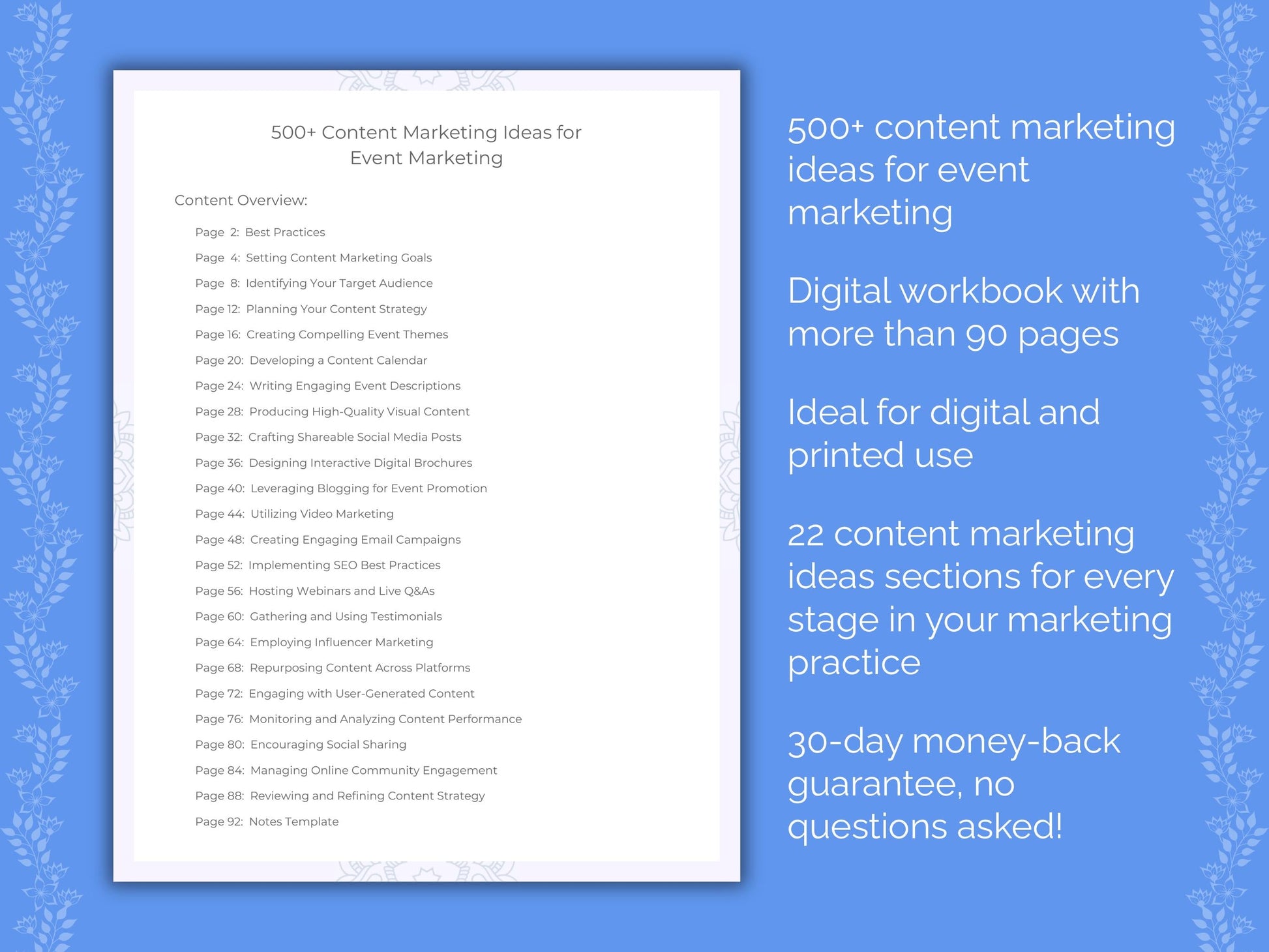 Event Marketing Worksheets