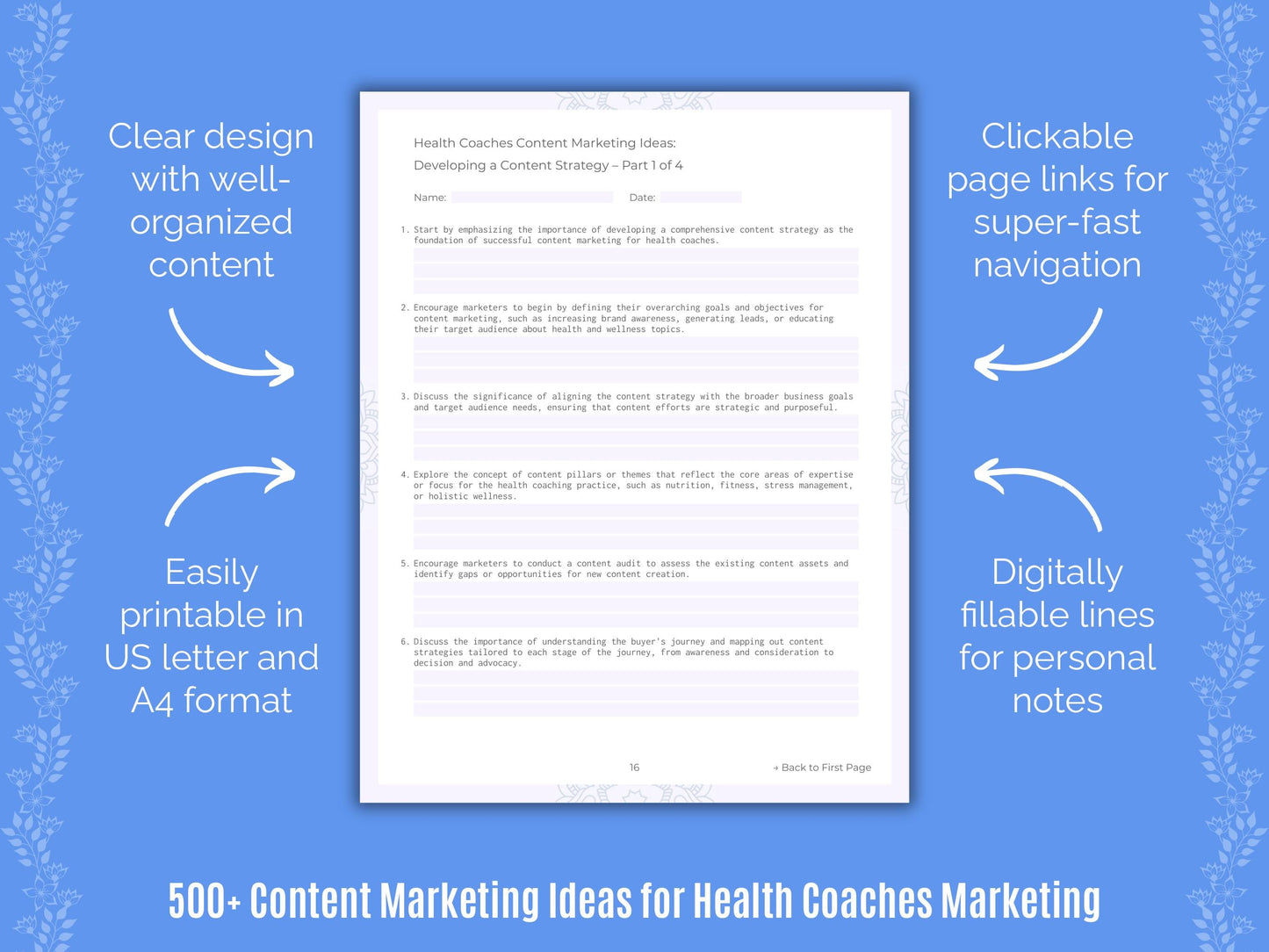 Health Coaches Marketing Templates