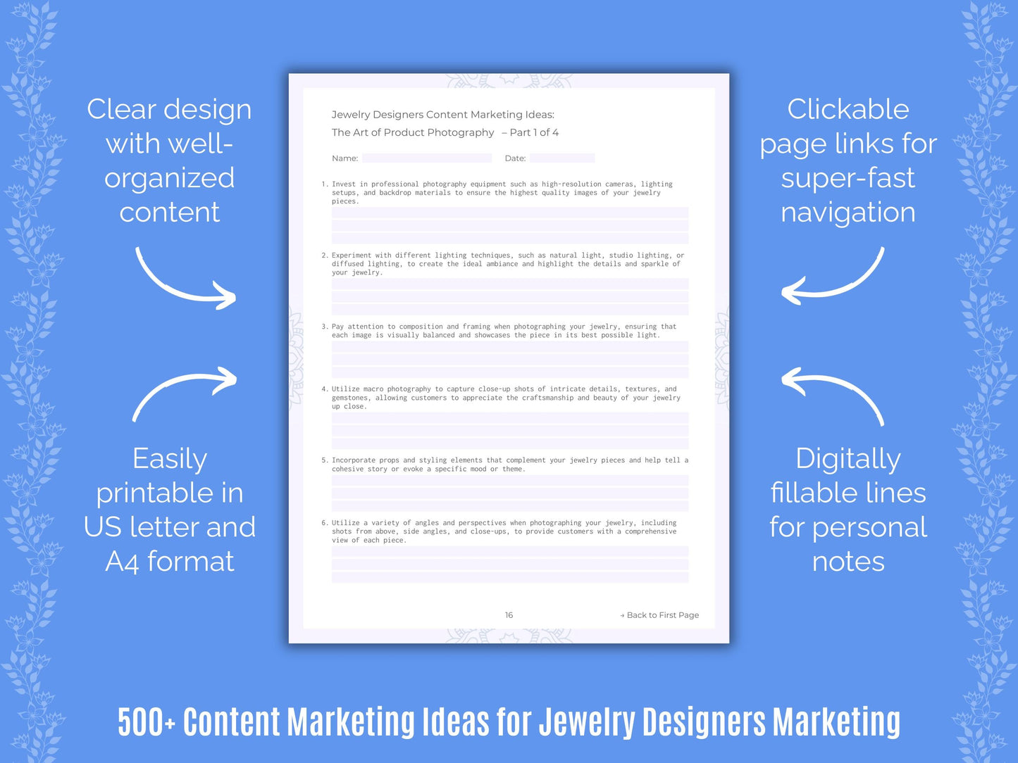 Jewelry Designers Marketing Templates