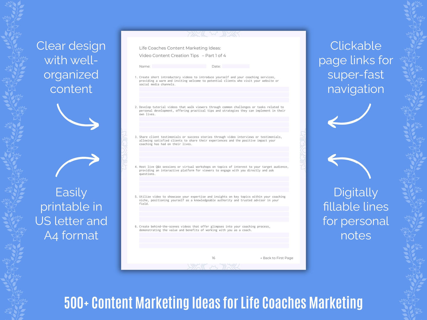 Life Coaches Marketing Templates