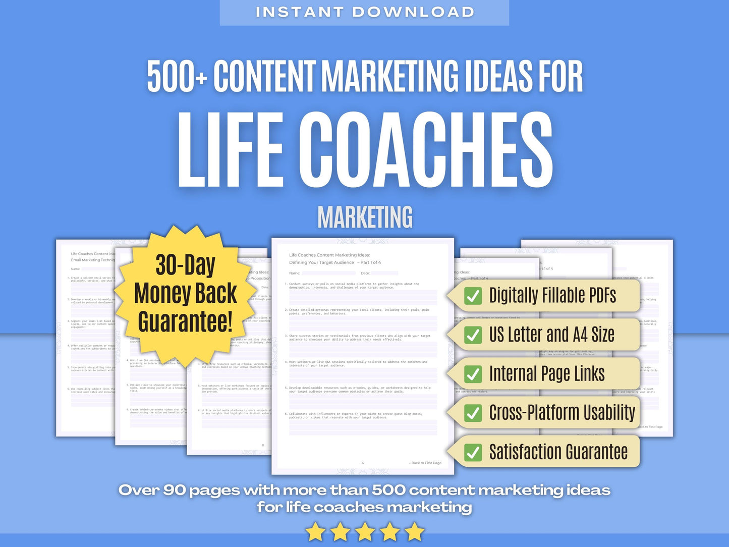 Life Coaches Marketing Workbooks