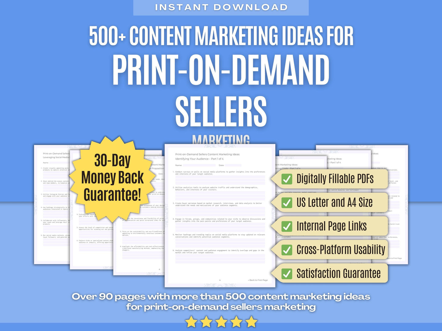 Print-on-Demand Sellers Marketing Workbooks