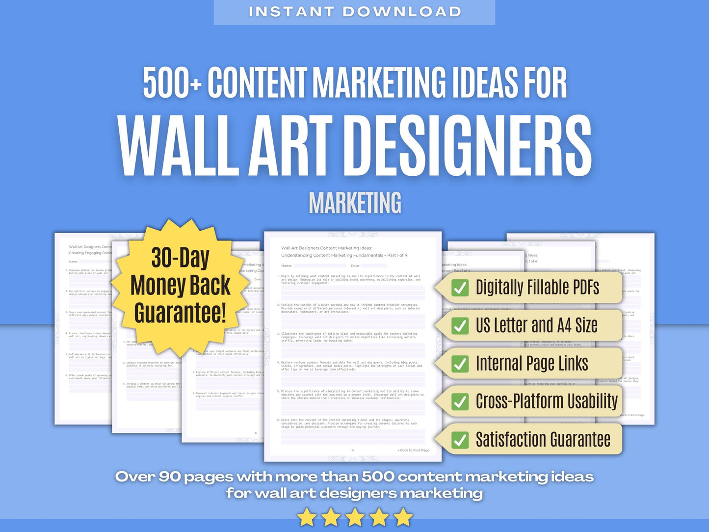 Wall Art Designers Marketing Workbooks