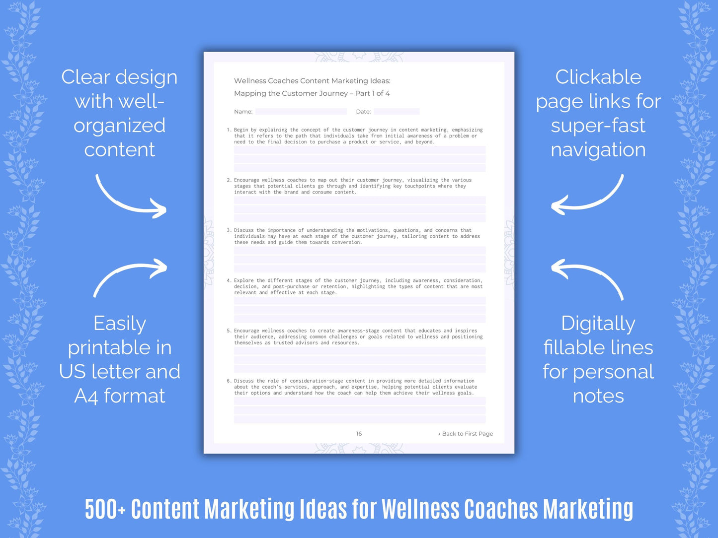 Wellness Coaches Marketing Templates