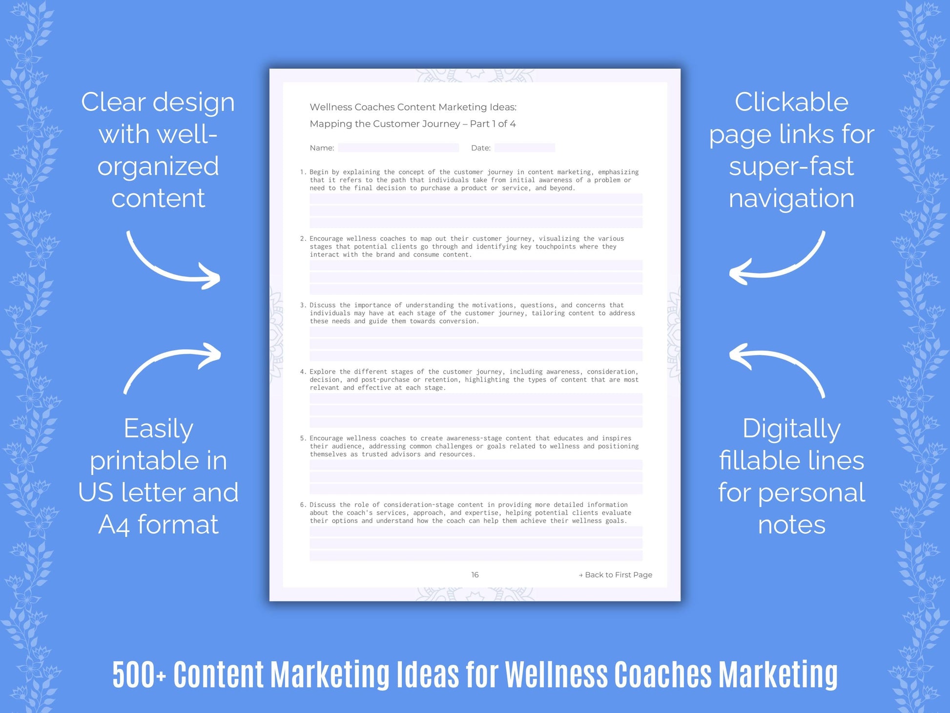 Wellness Coaches Marketing Templates