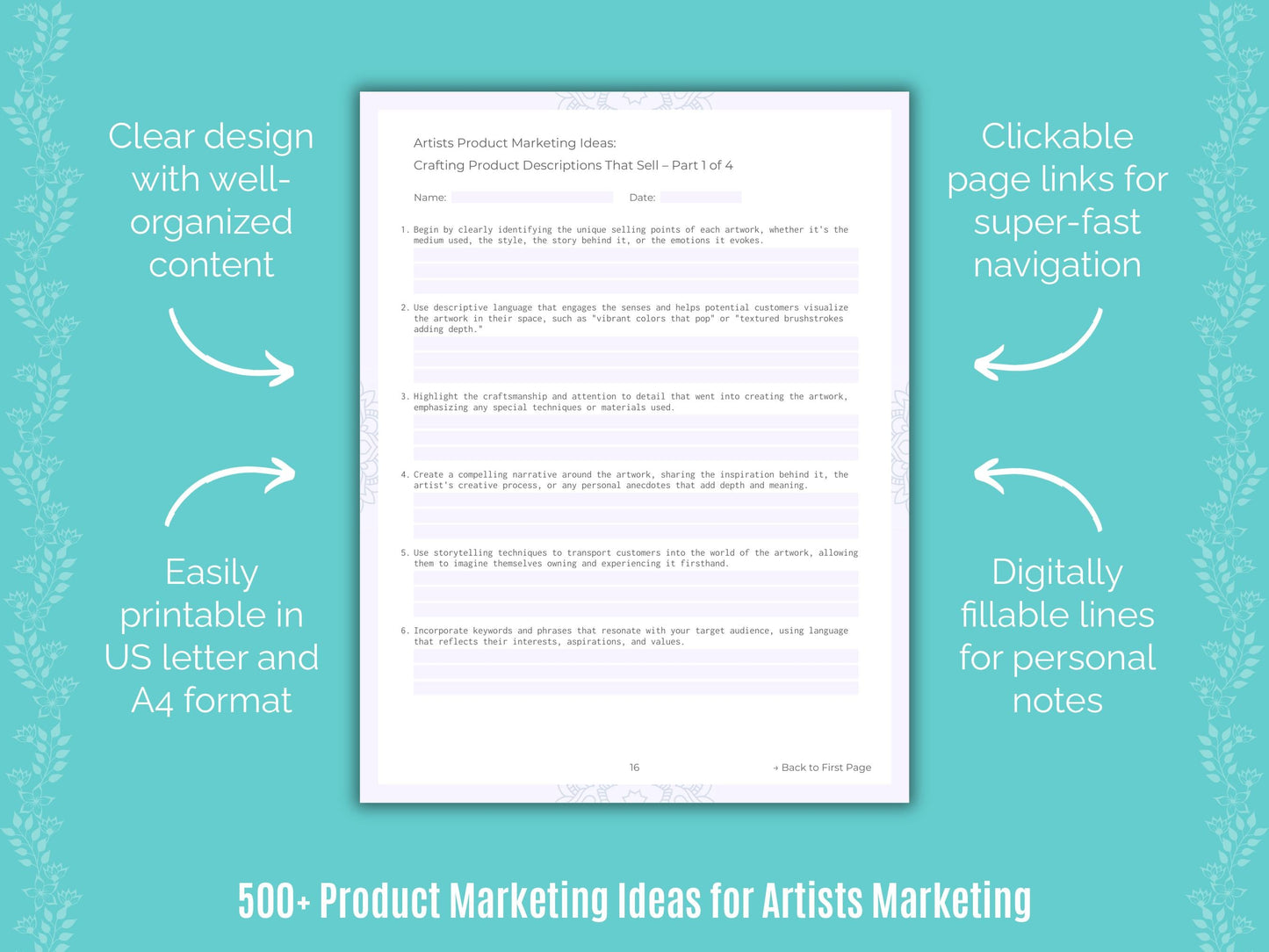 Artists Marketing Templates