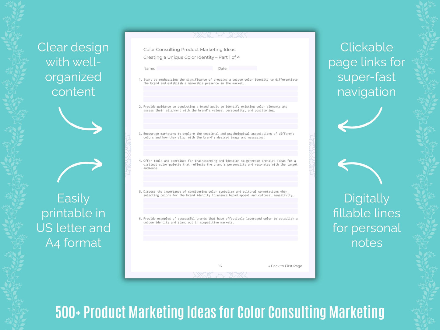 Color Consulting Marketing Templates