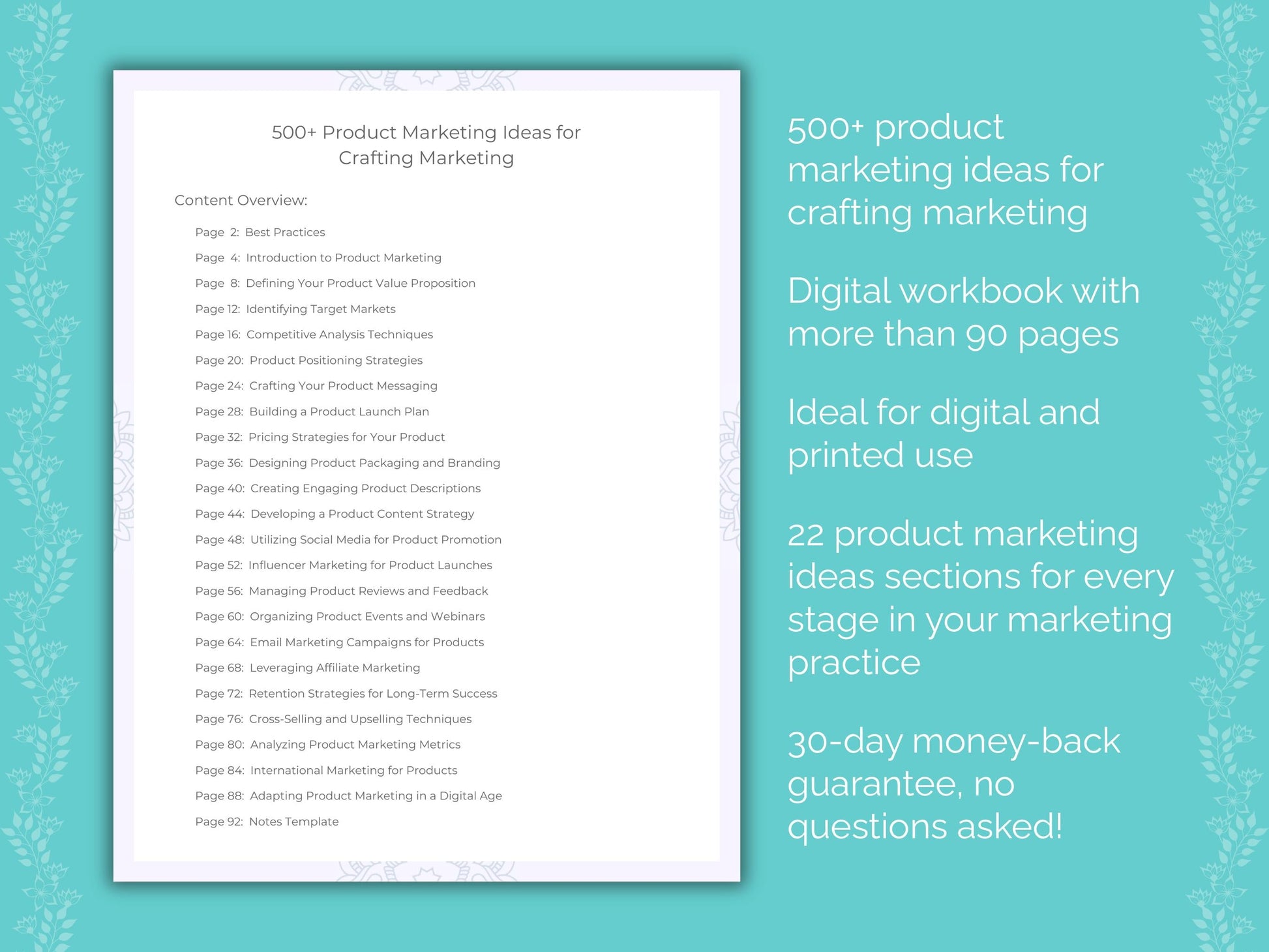 Crafting Marketing Worksheets