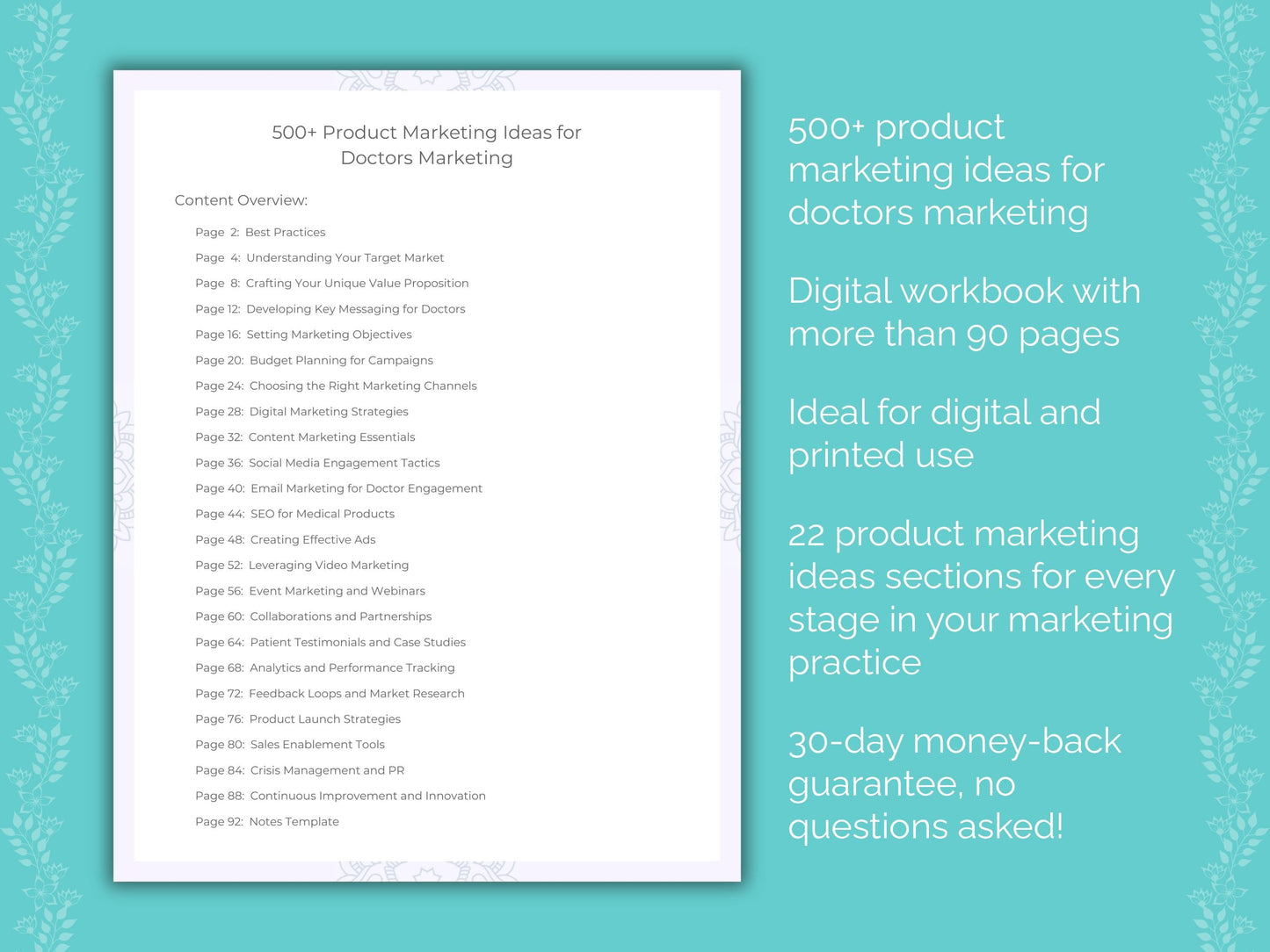 Doctors Marketing Worksheets