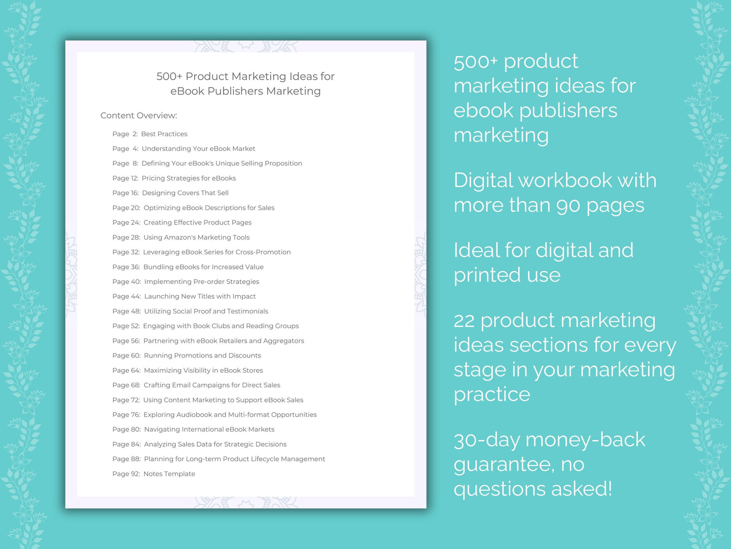 eBook Publishers Marketing Worksheets