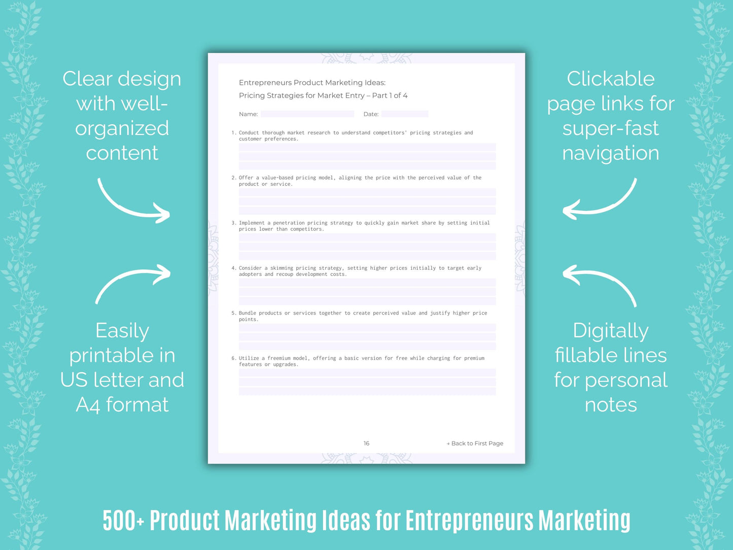 Entrepreneurs Marketing Templates
