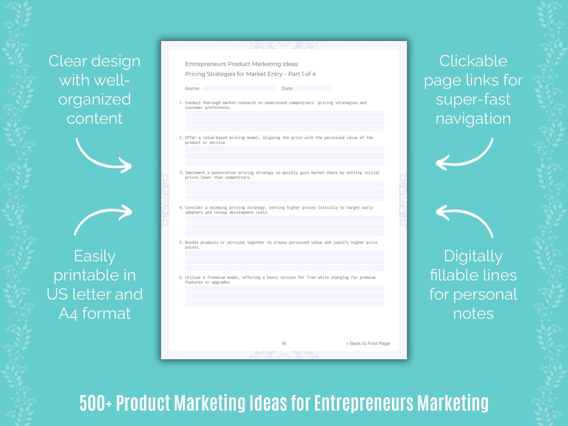 Entrepreneurs Marketing Templates